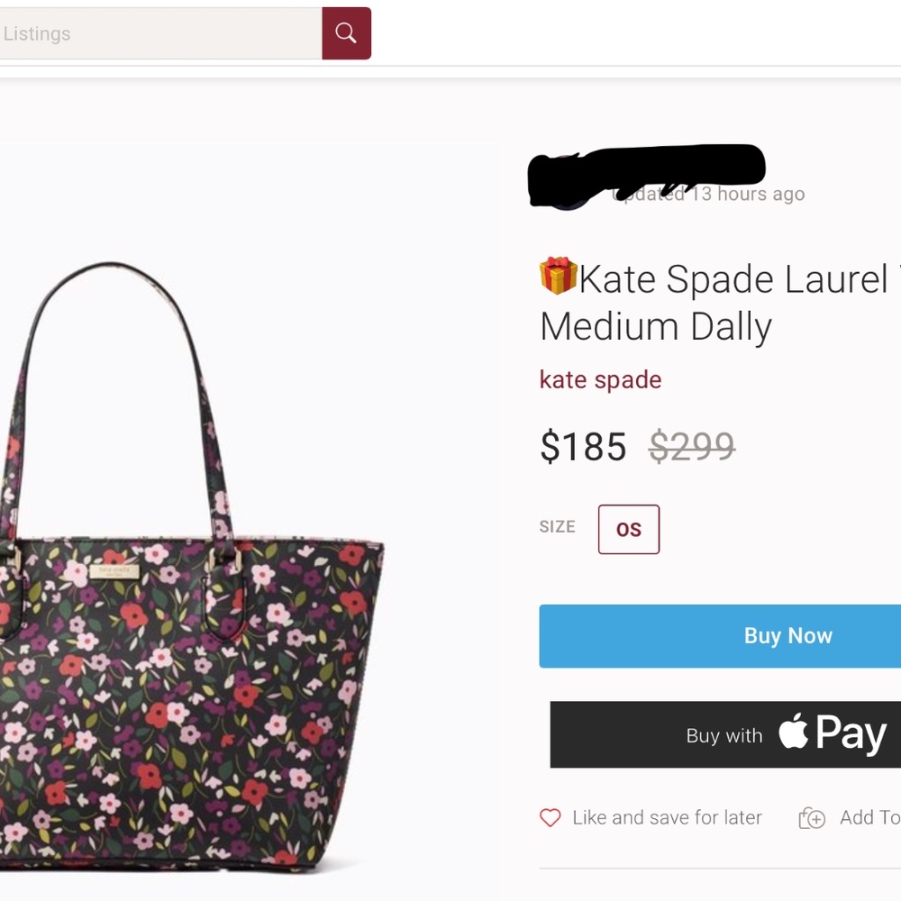 Kate Spade Med Dally ~ Laurel Way Boho Floral